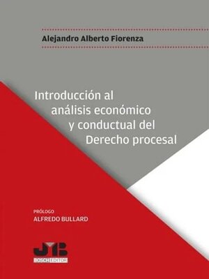 cover image of Introducción al análisis económico y conductual del Derecho procesal